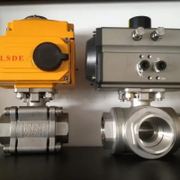 氣動三通球閥Q614F 內(nèi)螺紋氣動三通球閥